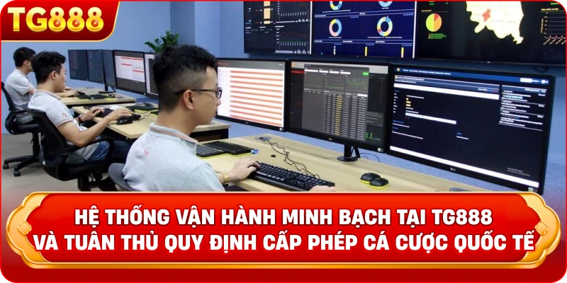 Hệ thống vận hành minh bạch tại TG888 và tuân thủ quy định cấp phép cá cược quốc tế