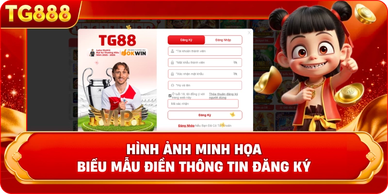 Hình ảnh minh họa biểu mẫu điền thông tin đăng ký